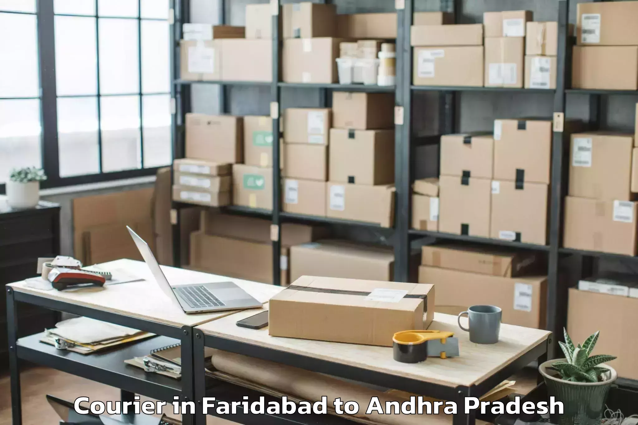 Book Faridabad to Gudipala Courier